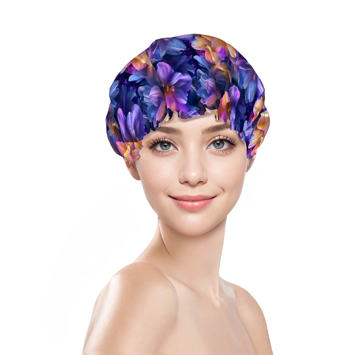 10 Flower Designs, Reusable Shower Cap