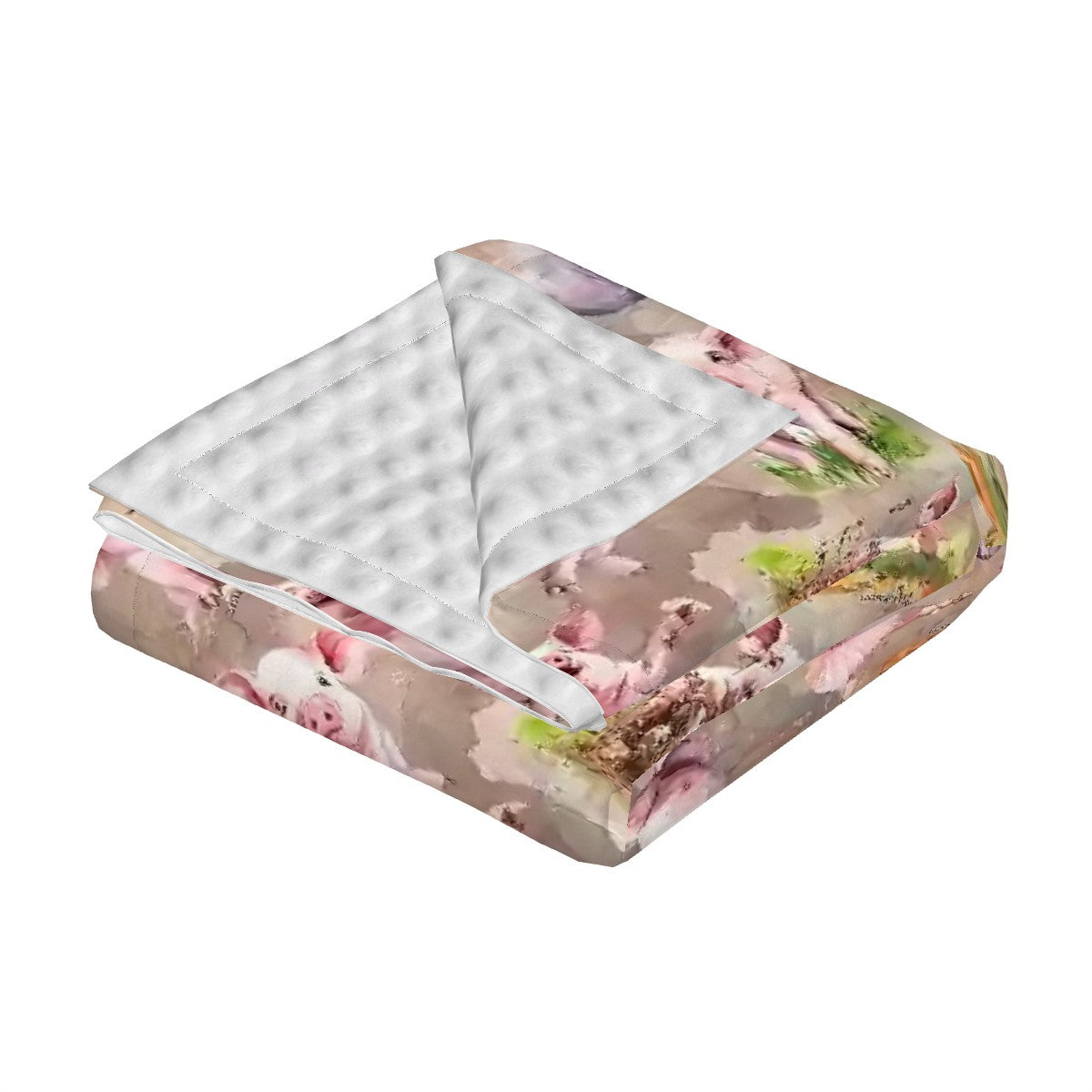 Animal Designs Soft Polyester Baby Blanket, Swaddle Blanket, Receiving Blanket