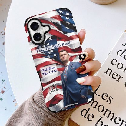 Charlie Kirk Memorial Microfiber Case for iPhone 16 Series