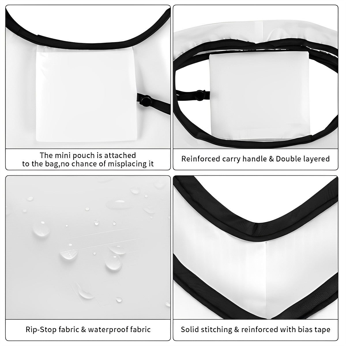 12 Galaxy Outer Space Designs, Reusable Folding Bag