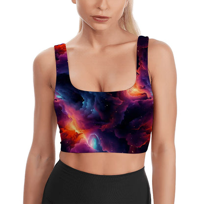 12 Outer Space / Galaxy Designs, Traditional Sports Bra, Yoga Top
