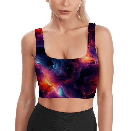 12 Outer Space / Galaxy Designs, Traditional Sports Bra, Yoga Top