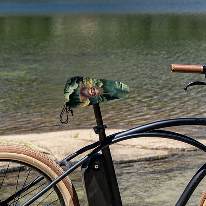 Bigfoot / Sasquatch "If you find me offensive...", Waterproof Bike Seat Cover