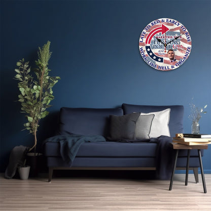 Charlie Kirk Memorial, Wooden Wall Clock