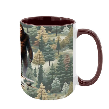 Sarcastic Sasquatch "Boo f_cking hoo", Large 15 Ounce Colorful Mugs – Made In USA
