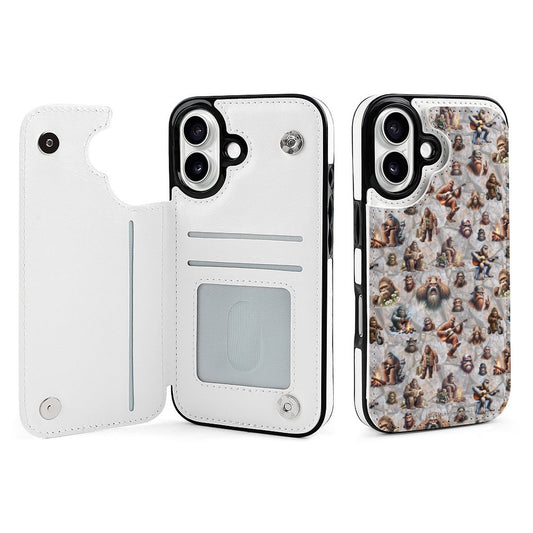 20 Bigfoot / Sasquatch Designs, iPhone 16 Faux Leather Wallet Case