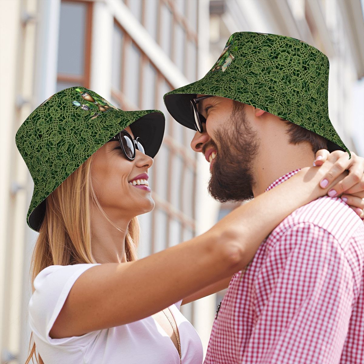 St Patrick Bigfoot / Sasquatch, Adult Bucket Hat