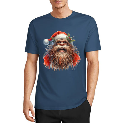 Bigfoot - Sasquatch Santa Short Sleeve Cotton T-Shirt