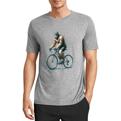 Bigfoot - Sasquatch Bicycle Short Sleeve Cotton T-Shirt