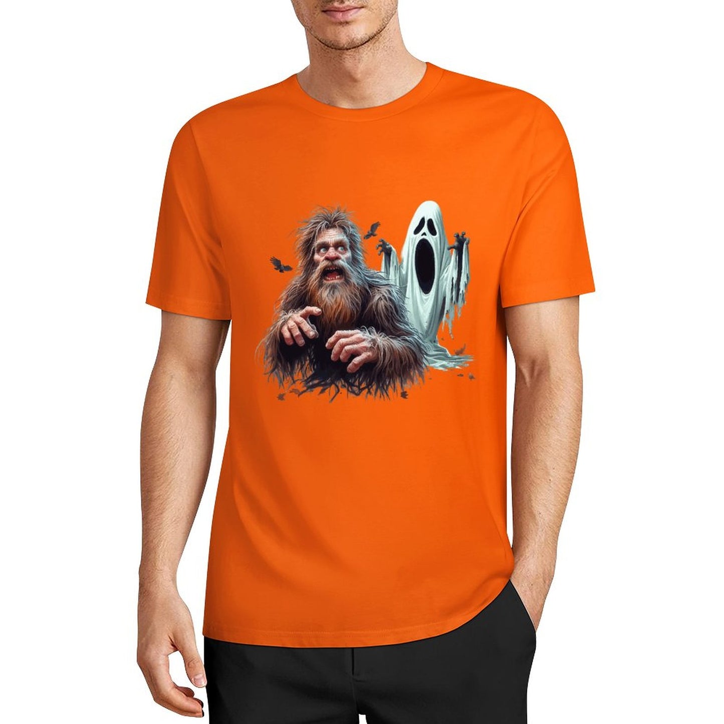 Bigfoot - Sasquatch Halloween Short Sleeve Cotton T-Shirt