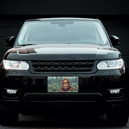 Bigfoot, Sasquatch, "If you find me offensive" - Automotive Vanity Plate, 12"x6", Aluminum License Plate