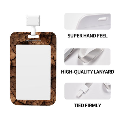 Cowboy Bigfoot Sasquatch, Durable Double Sided Badge Holder