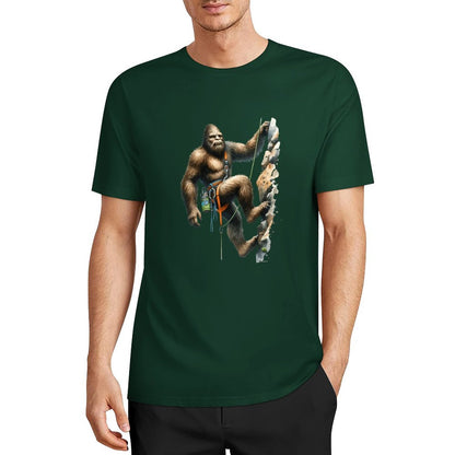 Bigfoot - Sasquatch Rock Climber Short Sleeve Cotton T-Shirt