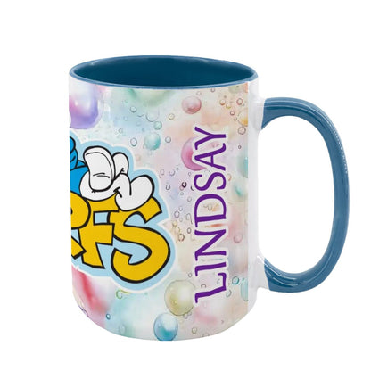 Smurfs Large 15 Ounce Colorful Mugs – Made In USA