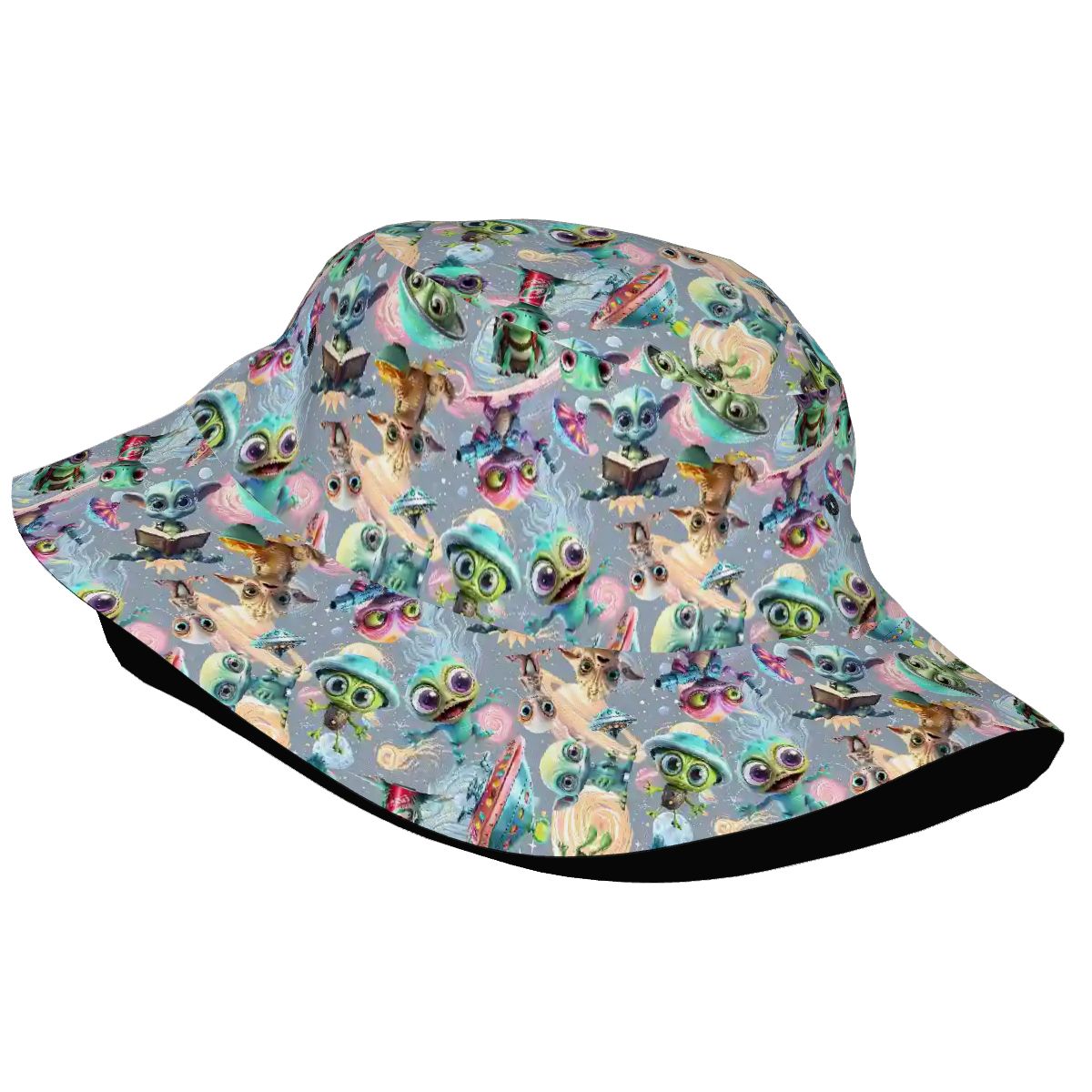 6 Alien Designs, Adult Bucket Hat