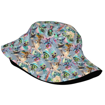 6 Alien Designs, Adult Bucket Hat