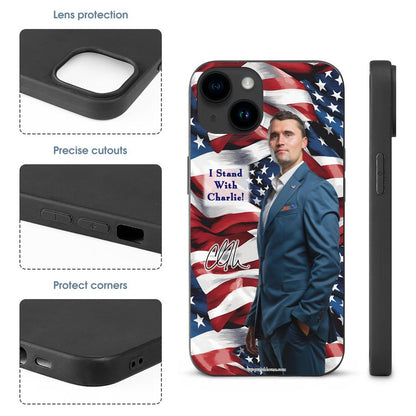 Charlie Kirk Memorial, TPU Apple iPhone 15 Series Case