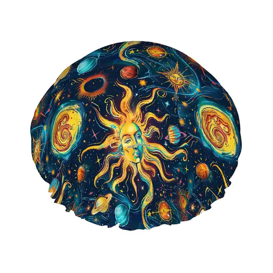 Astrology Design, Reusable Shower Cap