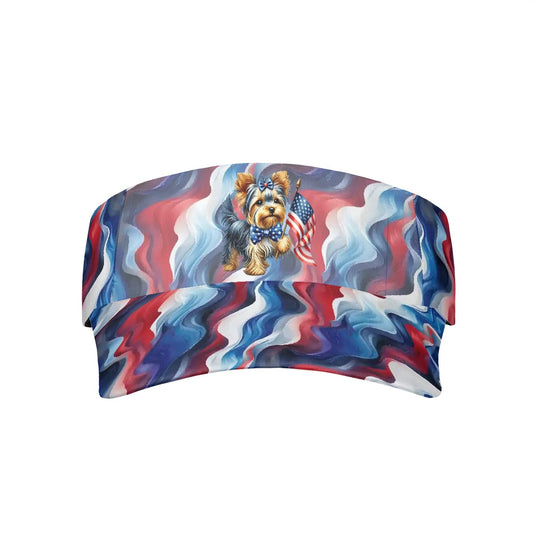 Patriot Dog / Puppy, Sun Visor Hat