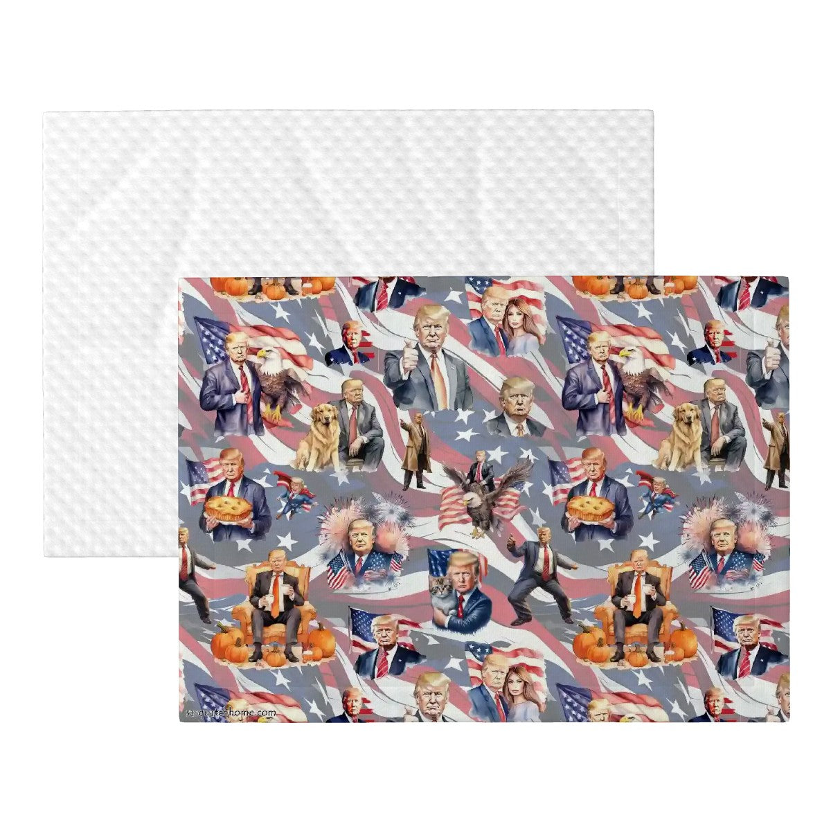 Donald Trump, MAGA, Fluffy, Soft Dog Blanket