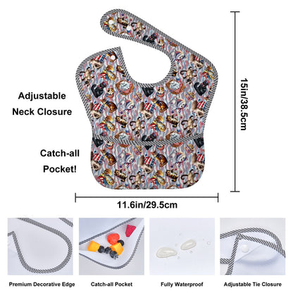 8 Patriot Designs, Baby Bibs Customized Services