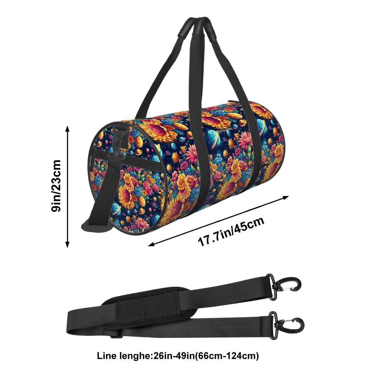 12 Galaxy / Outer Space Desigs, Large Capacity Duffle Bag, Sports Bag, Duffle, Travel Bag