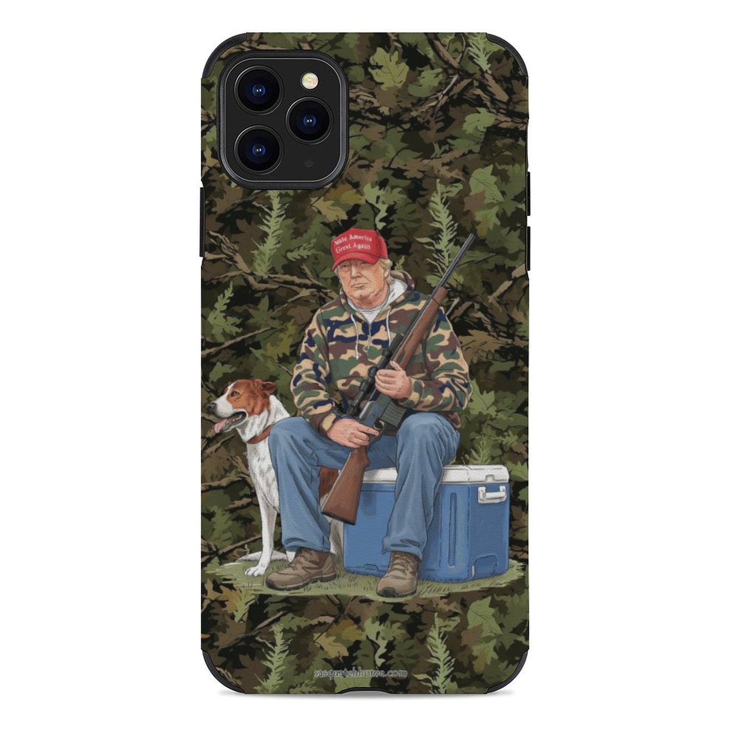 Donald Trump Hunting Dog, Microfiber iPhone 11 Cases