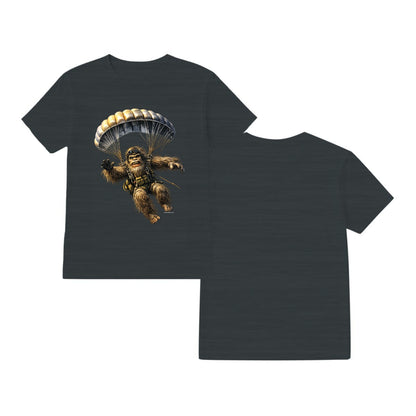 Bigfoot Sasquatch Paratrooper, Gildan 5000 T Shirt