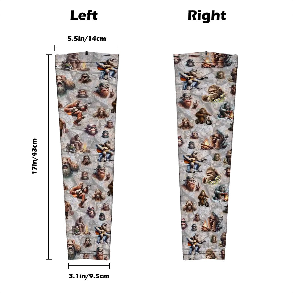 Sasquatch, Bigfoot Themed Sun Protection Arm Sleeves