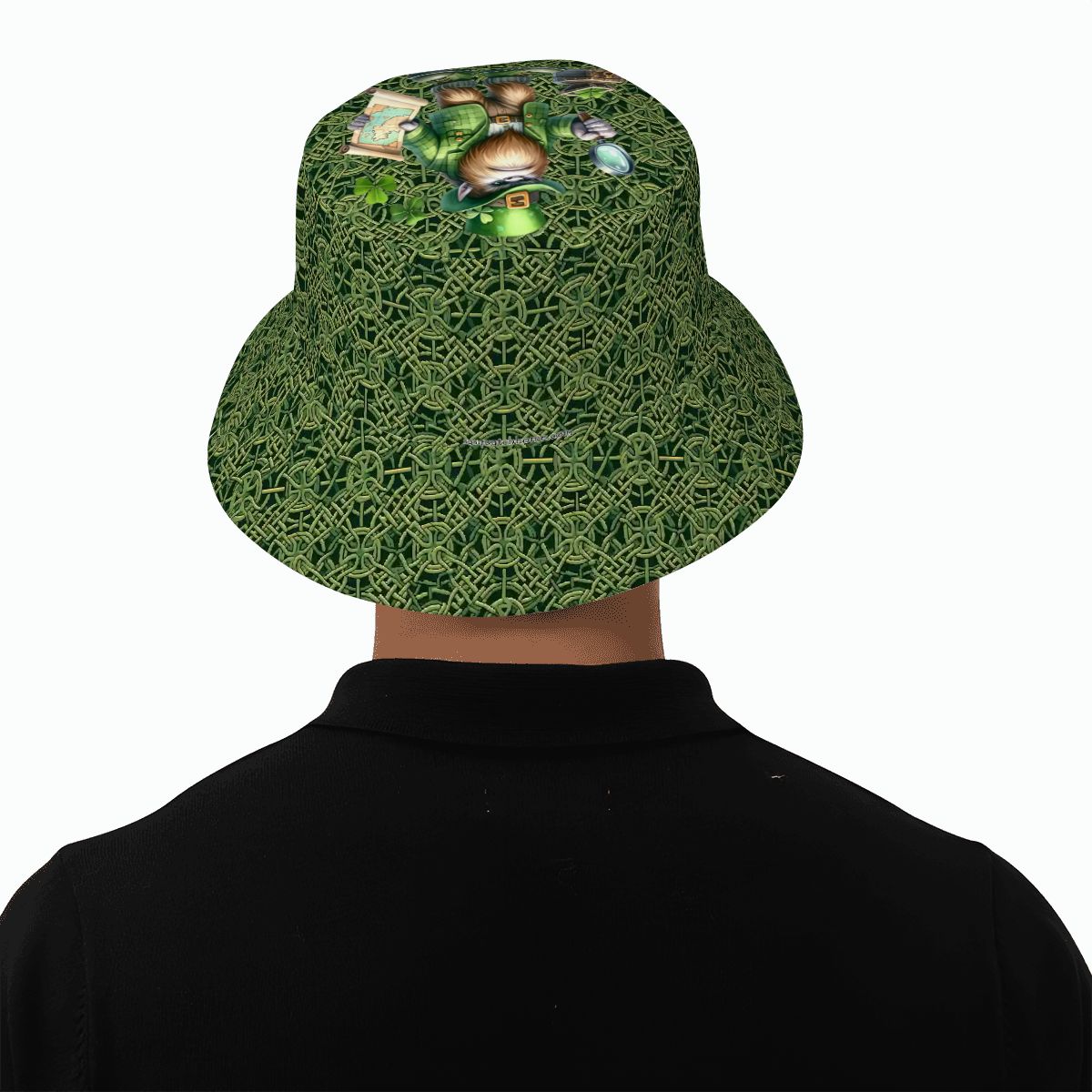 St Patrick Bigfoot / Sasquatch, Adult Bucket Hat