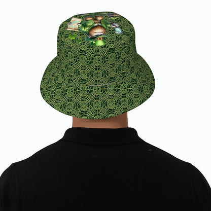 St Patrick Bigfoot / Sasquatch, Adult Bucket Hat