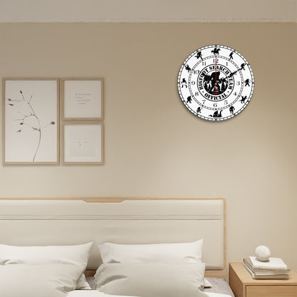 Bigfoot Sasquatch 2 Round Wooden Wall Clock