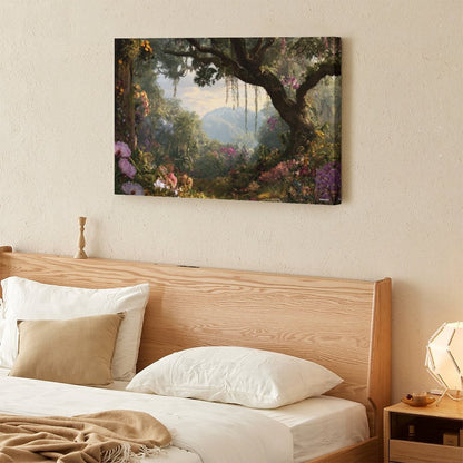 Forest Portal, Vintage Framed Canvas Art - 2 Sizes – Made in the USA