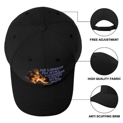 “Sarcastic Sasquatch” Series Polyester Baseball Caps – “As long as I’m laughing…”