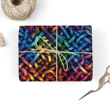 Psychedelic Design, 3 Pack Gift Wrapping Paper Sheets