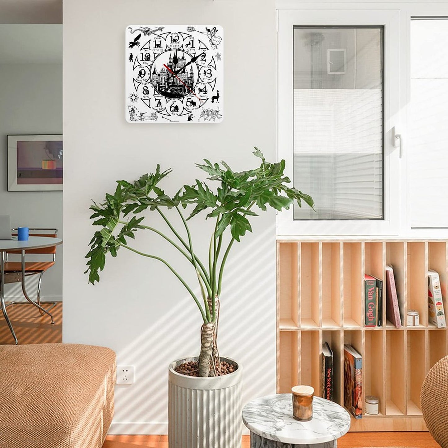 Mythical Creatures Square Wall Clock