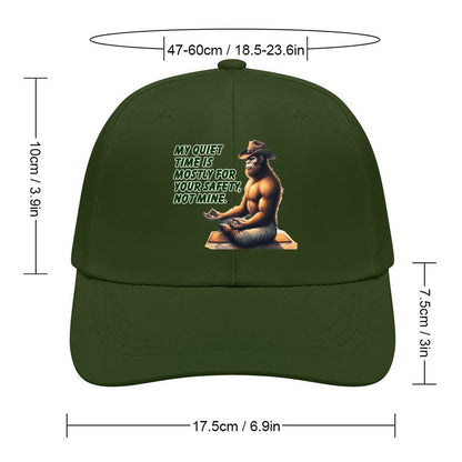 Bigfoot / Sasquatch “My quiet time..", Baseball Cap – 8 Colors