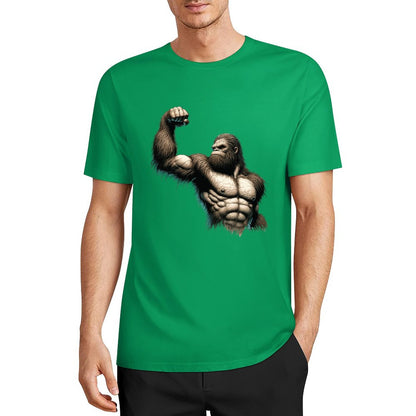 Bigfoot - Sasquatch Muscle Short Sleeve Cotton T-Shirt
