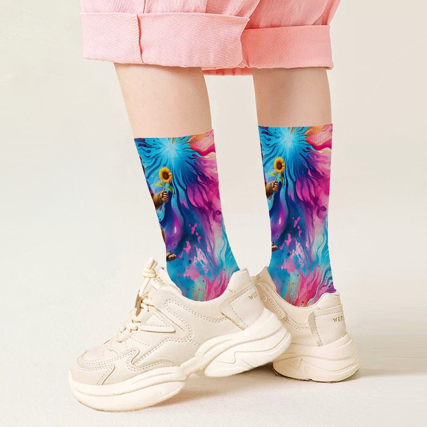 Hippie Bigfoot Sasquatch, Children’s Polyester Socks