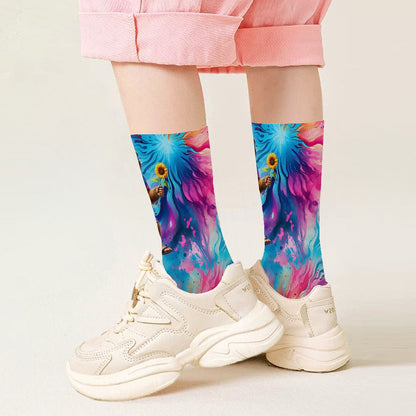 Hippie Bigfoot Sasquatch, Children’s Polyester Socks