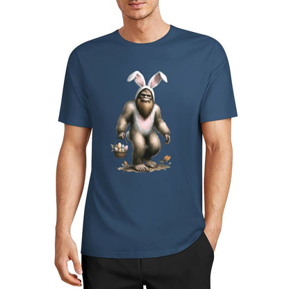 Bigfoot - Sasquatch Easter Bunny Short Sleeve Cotton T-Shirt