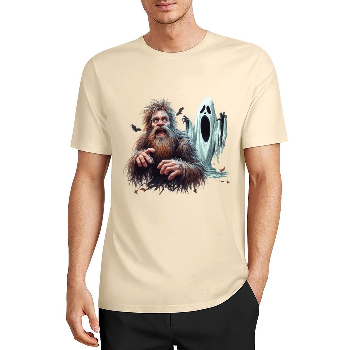 Bigfoot - Sasquatch Halloween Short Sleeve Cotton T-Shirt