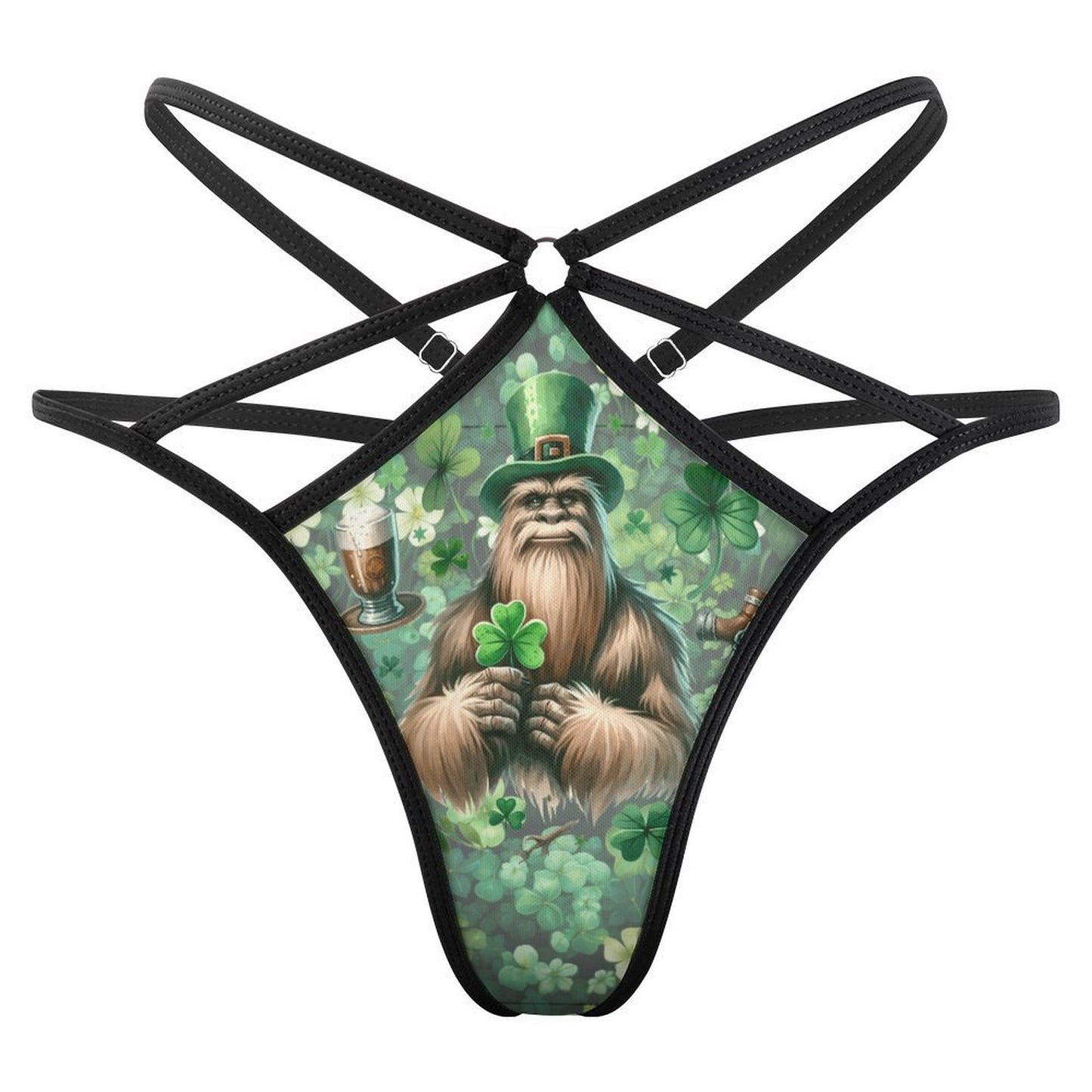 St Patrick Bigfoot / Sasquatch, Sexy G String Thong for Women