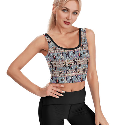 20 Trump Designs, Women’s Strappy Sports Bra, Yoga Top