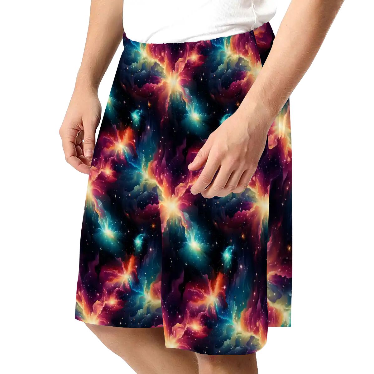 12 Space Designs, Men’s Polyester, pocketed, pajama Shorts