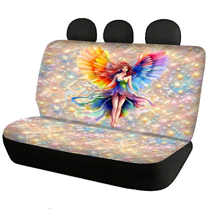 Rainbow Fairy Design, Car Seat Covers, Full 7 Piece Set