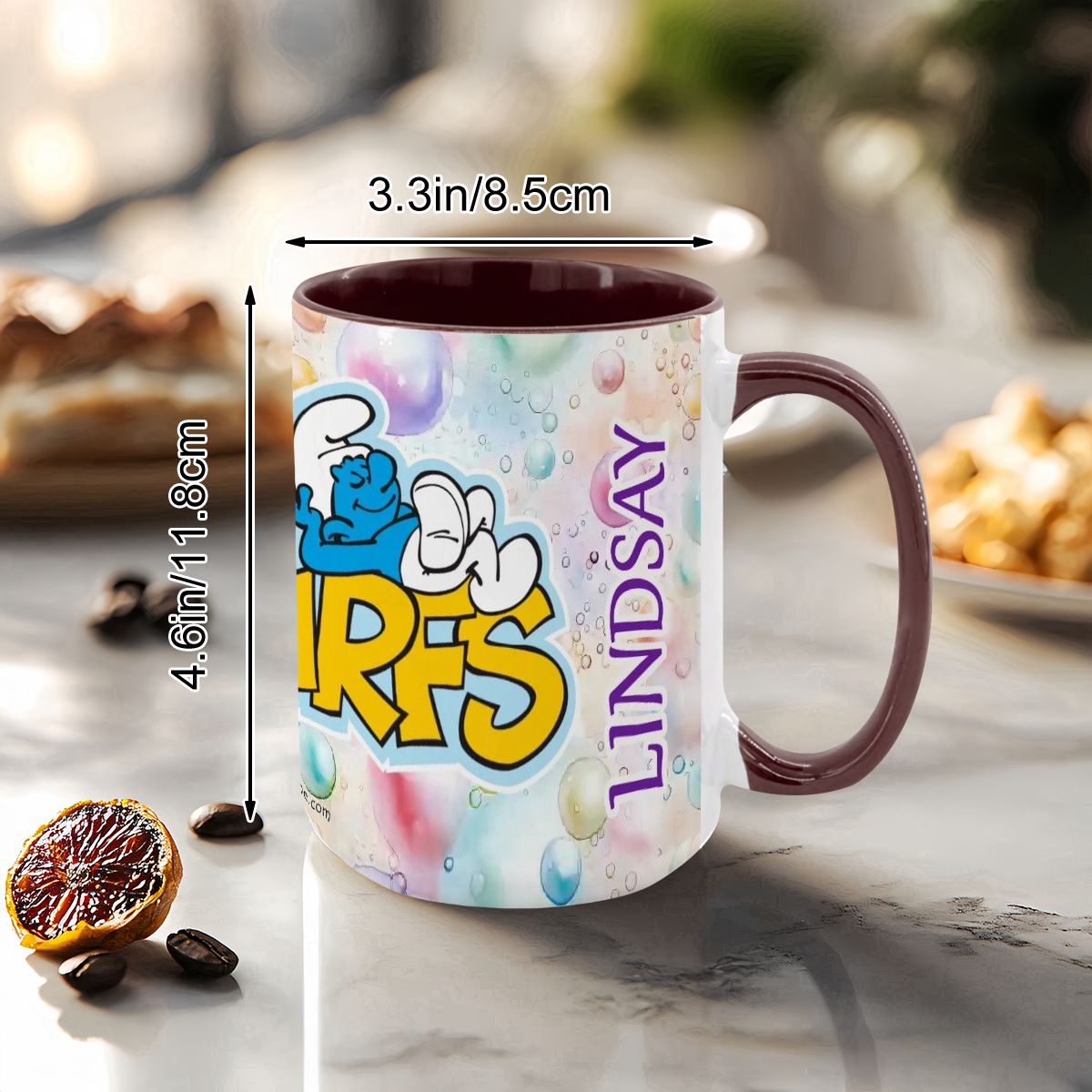 Smurfs Large 15 Ounce Colorful Mugs – Made In USA