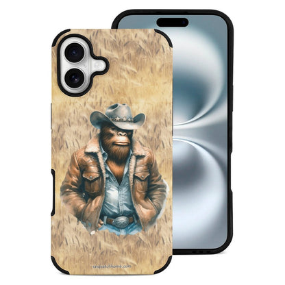 Bigfoot / Sasquatch Cowboy, Microfiber iPhone 16 Cases