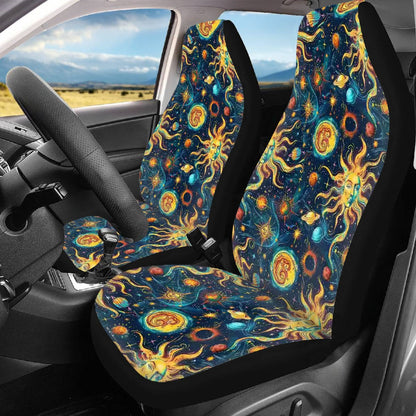 Astrology Design, Car Seat Covers, Full 7 Piece Set