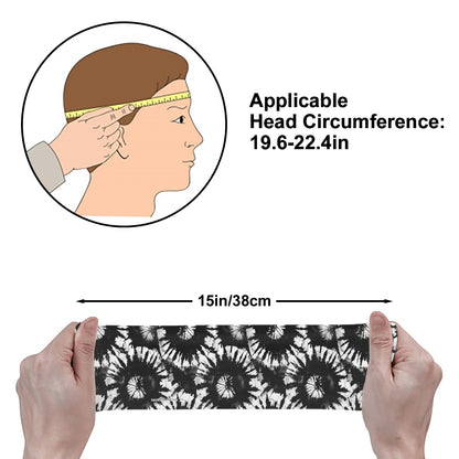 Sports Headband Sweatband - Tie-Dye Headband, Sweat band